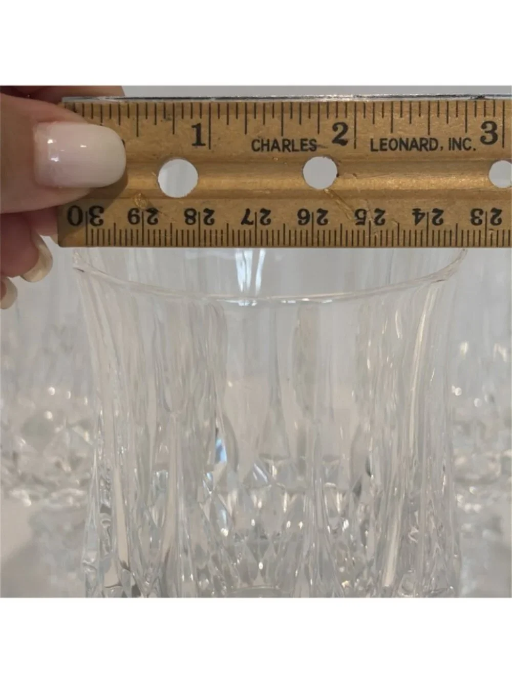 Vintage Cristal D'Arques Longchamp Water Goblets Lead Crystal 8 Ounces Set of 5